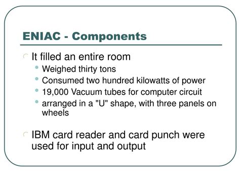 PPT - The ENIAC PowerPoint Presentation, free download - ID:236426