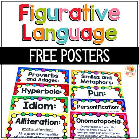 Free Figurative Language Posters • Kirsten's Kaboodle