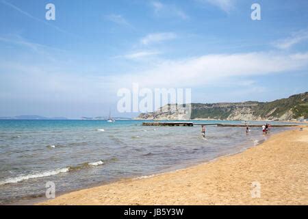 Roda Beach at Corfu Greece Stock Photo - Alamy