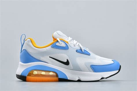 Nike Air Max 200 White/University Blue-Pastel Blue-Black-Yellow ...