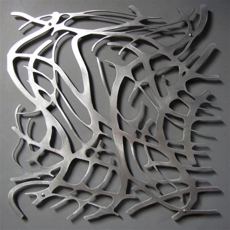 Art Nouveau Style Metal Sculpture: Art Nouveau Web No. 6 in Brushed ...