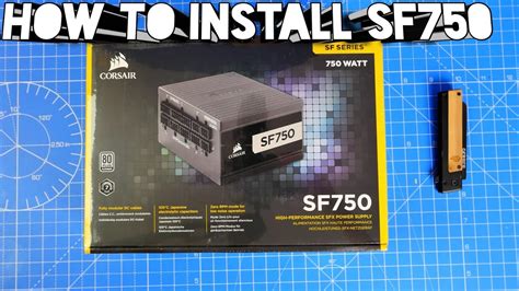 How to install the Corsair SF750 Power Supply Unit in a tiny case - YouTube