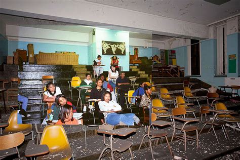 Then-and-Now Photos of Abandoned Detroit School | Bored Panda