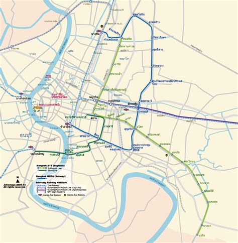 Metro Map of Bangkok - JohoMaps