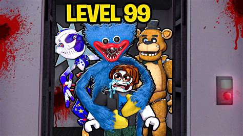 SURVIVING 100 LEVELS ON ROBLOX HORROR ELEVATOR! - YouTube