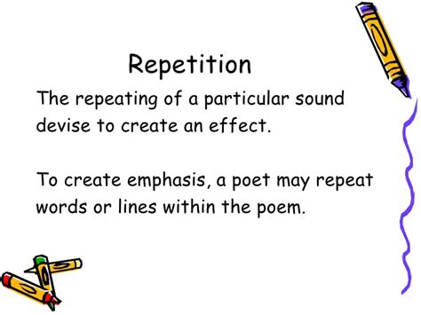 Repetition Poems