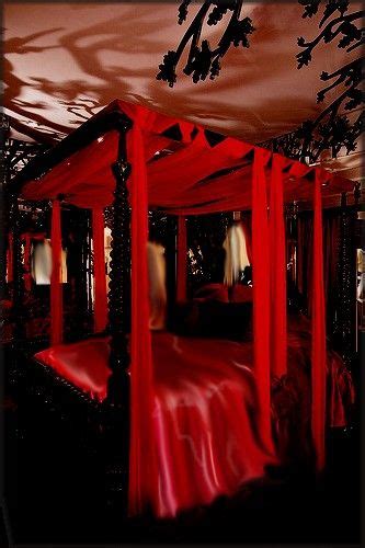 Red Bedroom Gothic elegance | Red bedroom design, Red bedroom decor ...