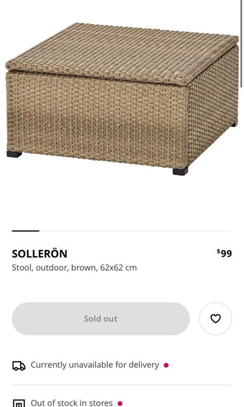 Ikea Solleron outdoor seat + stool, Furniture & Home Living, Outdoor Furniture on Carousell