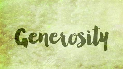 Generosity and Blessings - Steviva Brands Sweeteners