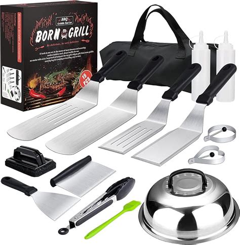 Amazon.com : Griddle Accessories,15 Pcs Flat Top Grill Accessories kit ...