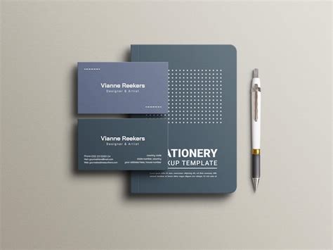 Premium PSD | Minimal stationery mockup