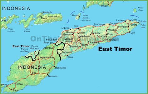 Dili East Timor Map