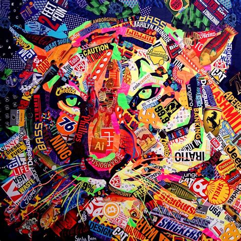 Saatchi Art is pleased to offer the Art Print, "magazine cutout collage ...