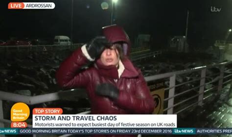 WATCH: ITV presenter BATTERED by Storm Barbara during live TV weather ...