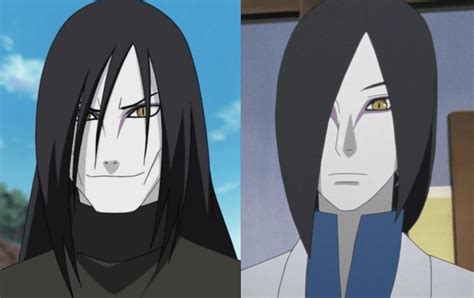 Is it due to a change in art style or Orochimaru's body changing that ...