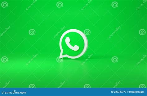 Whatsapp Logo on Green Background Editorial Photography - Illustration ...