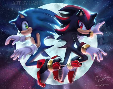 Sonic and Shadow by Ranisa on DeviantArt