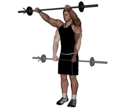 Barbell Front Raise Exercise • Bodybuilding Wizard