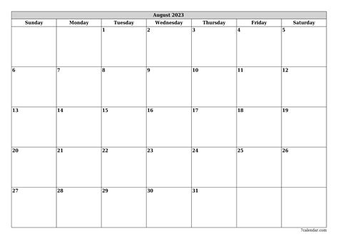 August 2023 Free Printable Calendars And Planners, PDF, 46% OFF