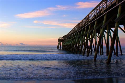 Sunrise Pier - Myrtle Beach State Park Photograph by Kaila Parmalee - Fine Art America