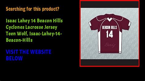 Isaac Lahey 14 Beacon Hills Ciclones Lacrosse Jersey Teen Wolf, Isaac ...