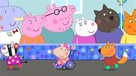 Peppa Pig S07E34 Roller Disco - iToons - آموزش زبان و پرورش کودک دوزبانه