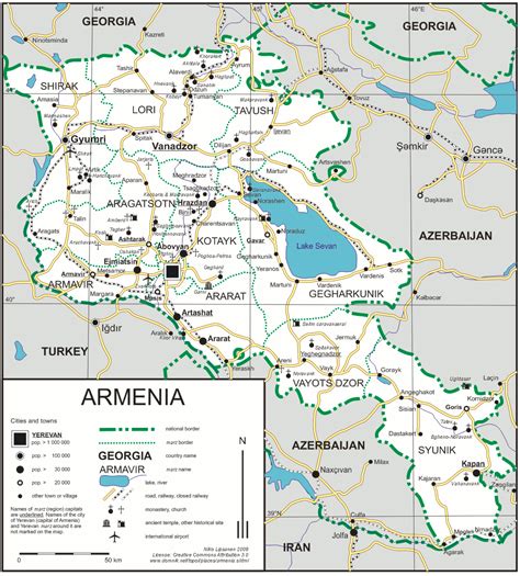 Map of Armenia