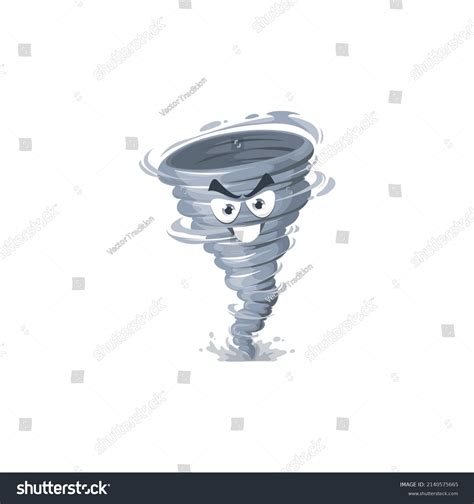 Cartoon Tornado Character Storm Whirlwind Twister Stock Vector (Royalty ...