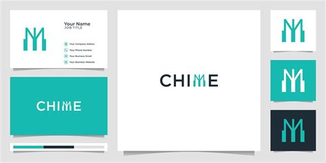 chime logo design, simple concept. logo and business card. premium vector 16583056 Vector Art at ...