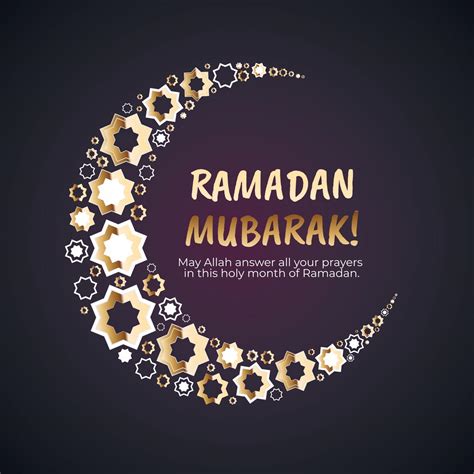 Ramadan Mubarak. Islamic Greeting Cards for Muslim Holidays. Vector Illustration 2690347 Vector ...