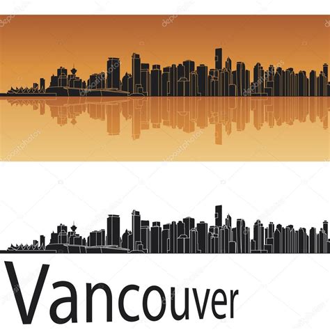 Vancouver skyline — Stock Vector © paulrommer #22354019