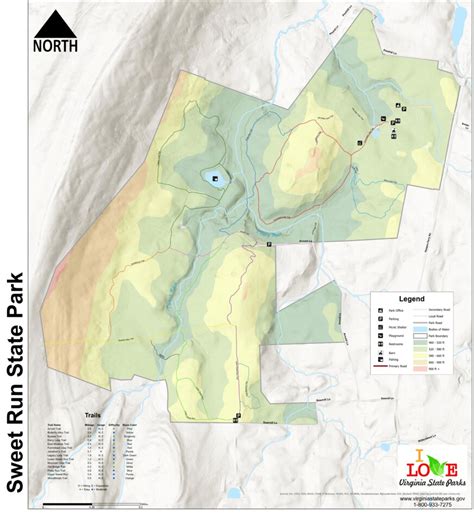 Sweet Run State Park Map by Virginia State Parks | Avenza Maps