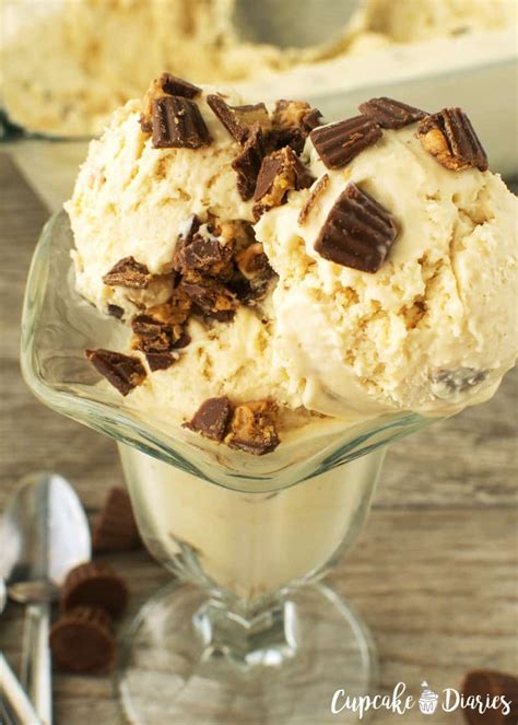 Peanut Butter Cup Ice Cream - Cupcake Diaries