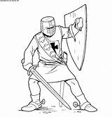 Crusader Coloring Pages sketch template