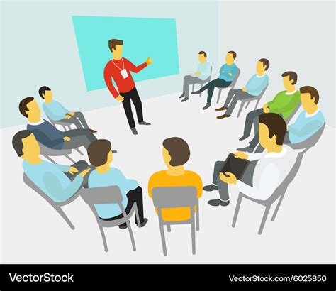 Group of business people having a meeting Vector Image