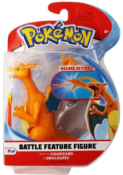 Pokemon Battle Feature Charizard 4.5 Action Figure Wicked Cool Toys ...