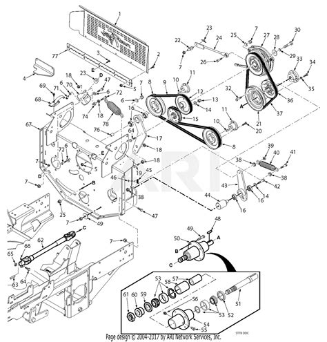 Scag STTII-72V-35BV Turf Tiger II (S/N M0900001-M0999999) Parts Diagram for STTII Deck Drive ...