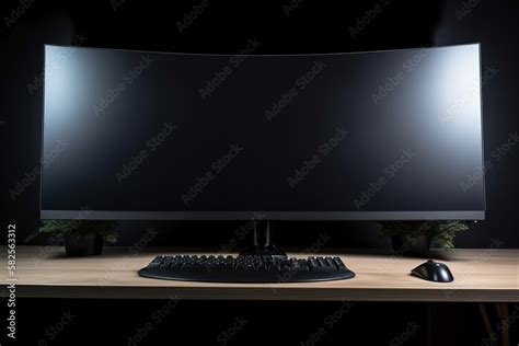 Ultrawide Gaming Monitor Stock Illustration | Adobe Stock