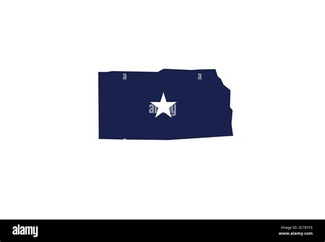 Kansas map outline state vector illustration Stock Vector Image & Art - Alamy