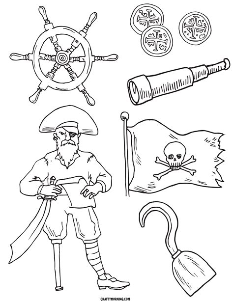 Pirate Coloring Pages (Free Printables) - Crafty Morning