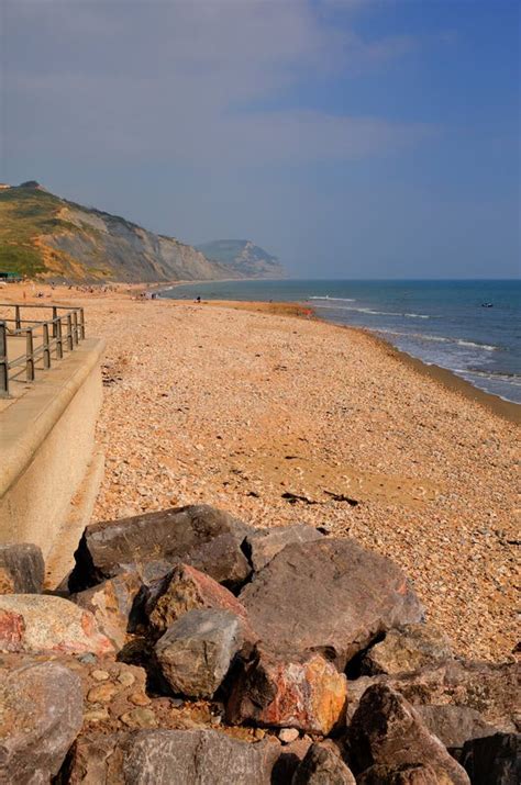 Shingle Beach Devon England Stock Photo - Image of heritage, marine ...