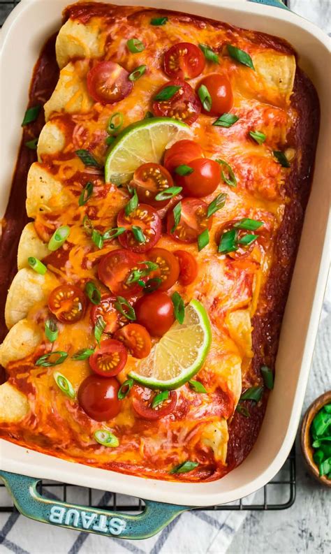 Instant Pot Chicken Enchiladas | Easy Healthy Enchilada Recipe