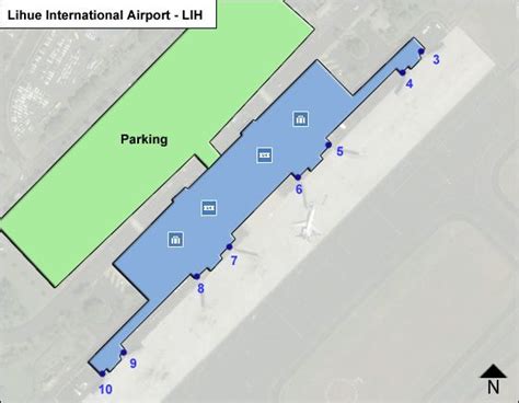 Kauai Lihue LIH Airport Terminal Map