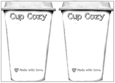 Super Simple Cup Cozy and Template - Frogging Along | Crochet mug cozy, Cup cozy, Crochet coffee ...