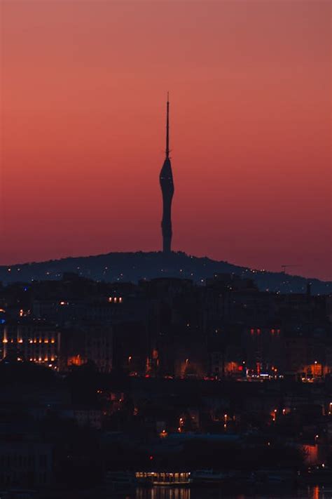 Silhouette of Building during Sunset · Free Stock Photo