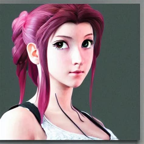 mid-close portrait of Aerith Gainsborough in the style | Stable Diffusion | OpenArt