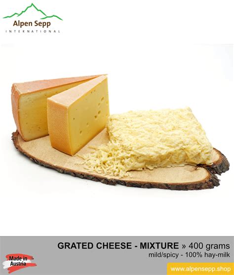 🥇 Grated cheese | for gratin etc. | 400 grams | spicy taste