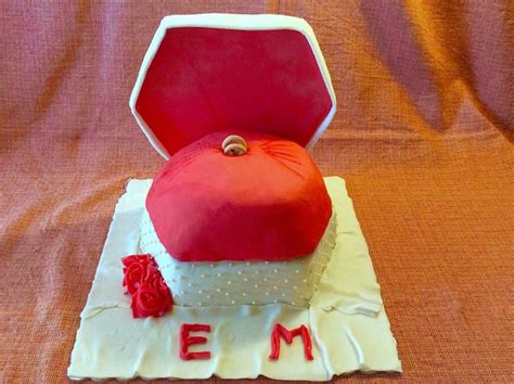 Engagement ring box cake - Cake by Dora Th. - CakesDecor