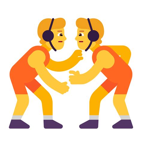 Person Wrestling Flat Icon | FluentUI Emoji Flat Iconpack | Microsoft