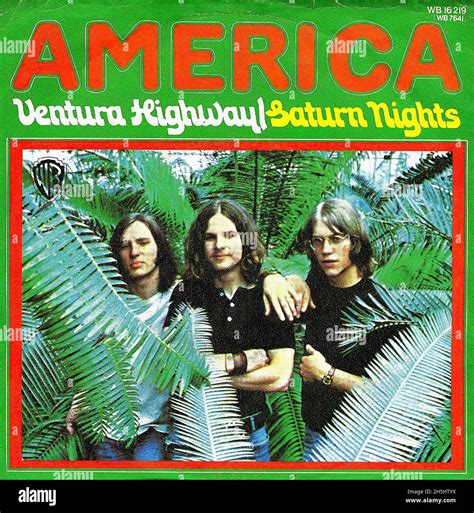 Vintage single record cover - America - Ventura Highway - D - 1972 Stock Photo - Alamy